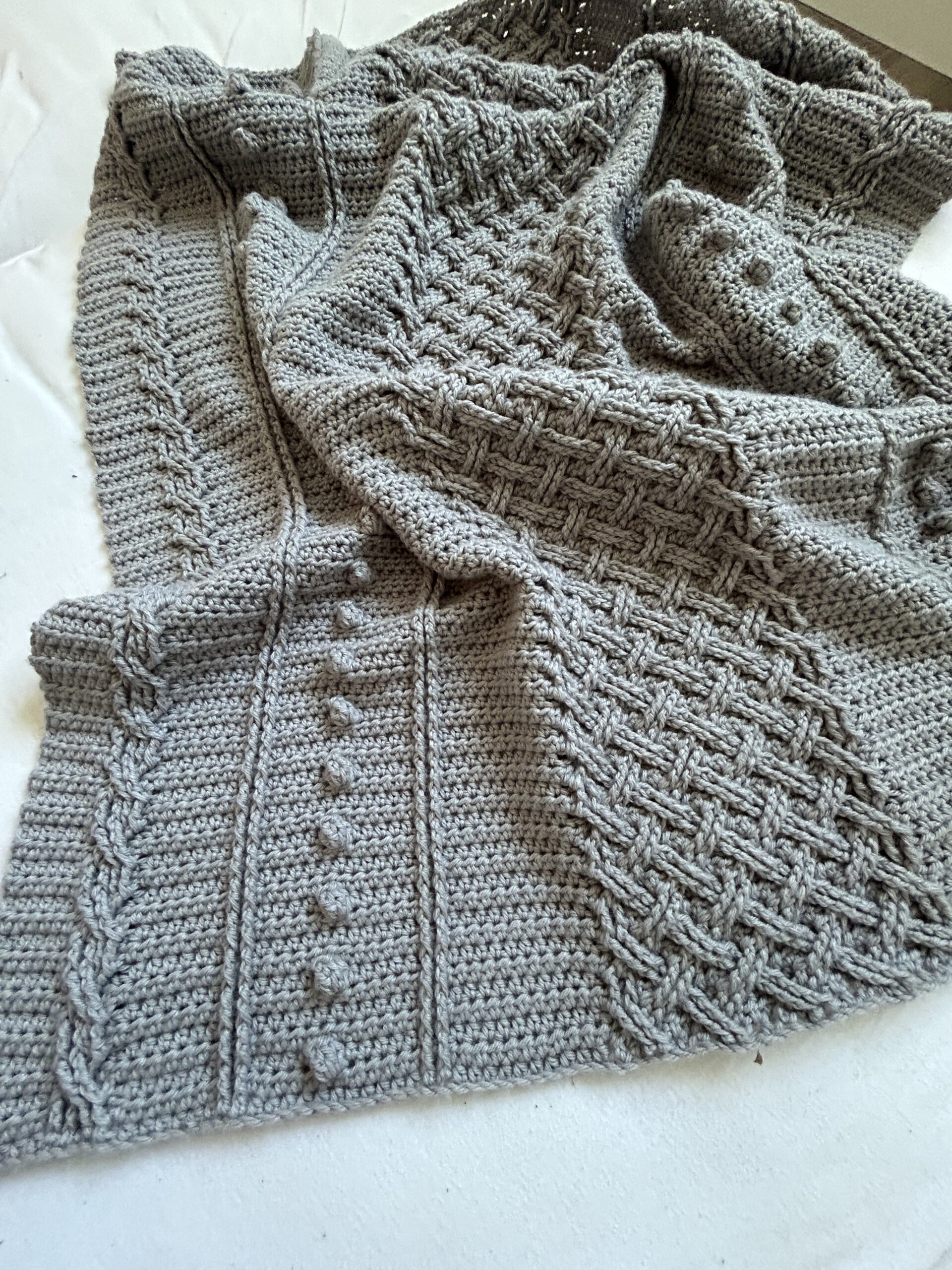 Ebook trenzas y relieves (crochet) + Patrón manta Arán